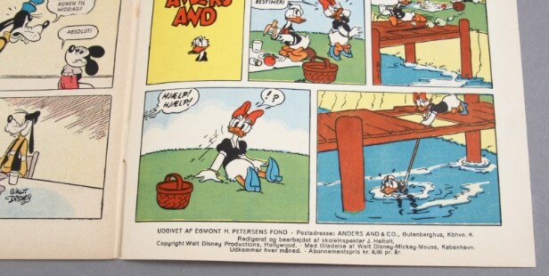 Walt Disney's Anders And & Co. Nr. 2, 3, 4 fra årgang 2 1950 samt Nr. 8, 9, 10, 11, 11B og 12. 2. årgang, 1950 (9)
