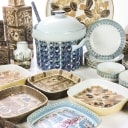 Royal Copenhagen. Samling vaser, punchbowle, tekopper mm. (54)