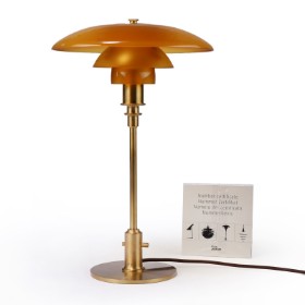 Poul Henningsen. PH 3/2 bordlampe, ravfarvet, Limited Edition