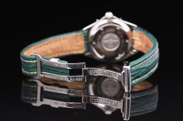 Damearmbåndsur fra Breitling, model Lady J, ref. D52065, 18 kt. guld og stål