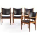Hans J. Wegner for Johannes Hansen. Four teak armchairs, model 'JH-513' (4)