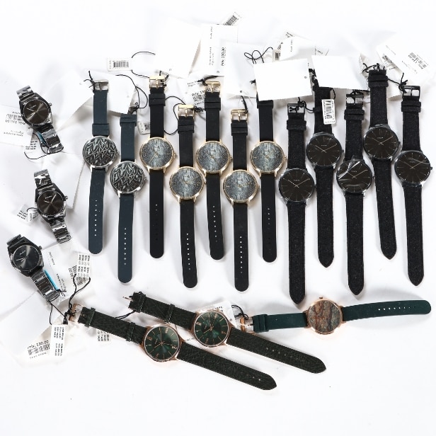 Pilgrim. Collection of ladies' / gentlemen's fashion wristwatches, quartz movement. (18)