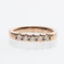Alliance ring of gold-plated silver with diamonds 0.25 ct.