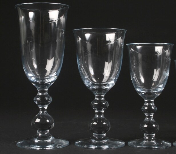 Holmegaard: Charlotte Amalie-glas. (37)