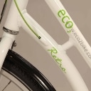 ECO2. Hvid unisex cykel. Model 'Retro'