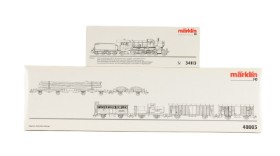 Märklin 34113+48803 Delta HO: Tank locomotive Class C and Historic Freight Train car set (2)