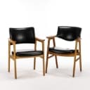 Erik Kirkegaard and others Two oak armchairs (2)