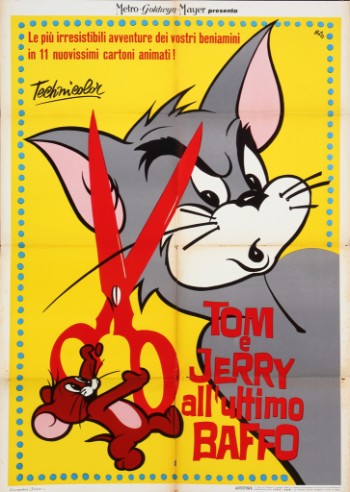 Nano. Stor, italiensk plakat, Tom e Jerry allultimo baffo, 1963