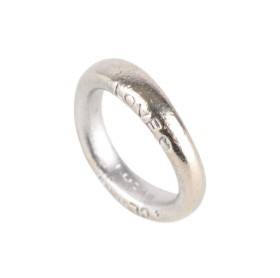 Ole Lynggaard: A 'Love' ring of 14k white gold. Ring size 50.