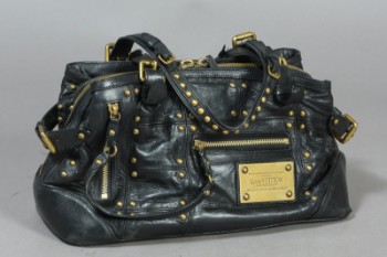 Louis Vuitton, håndtaske, model Riveting Bag, sort læder