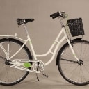 ECO2. Hvid unisex cykel. Model 'Retro'