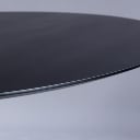 Florence Knoll. Spisebord/konferencebord, oval plade af sortlasseret træ.