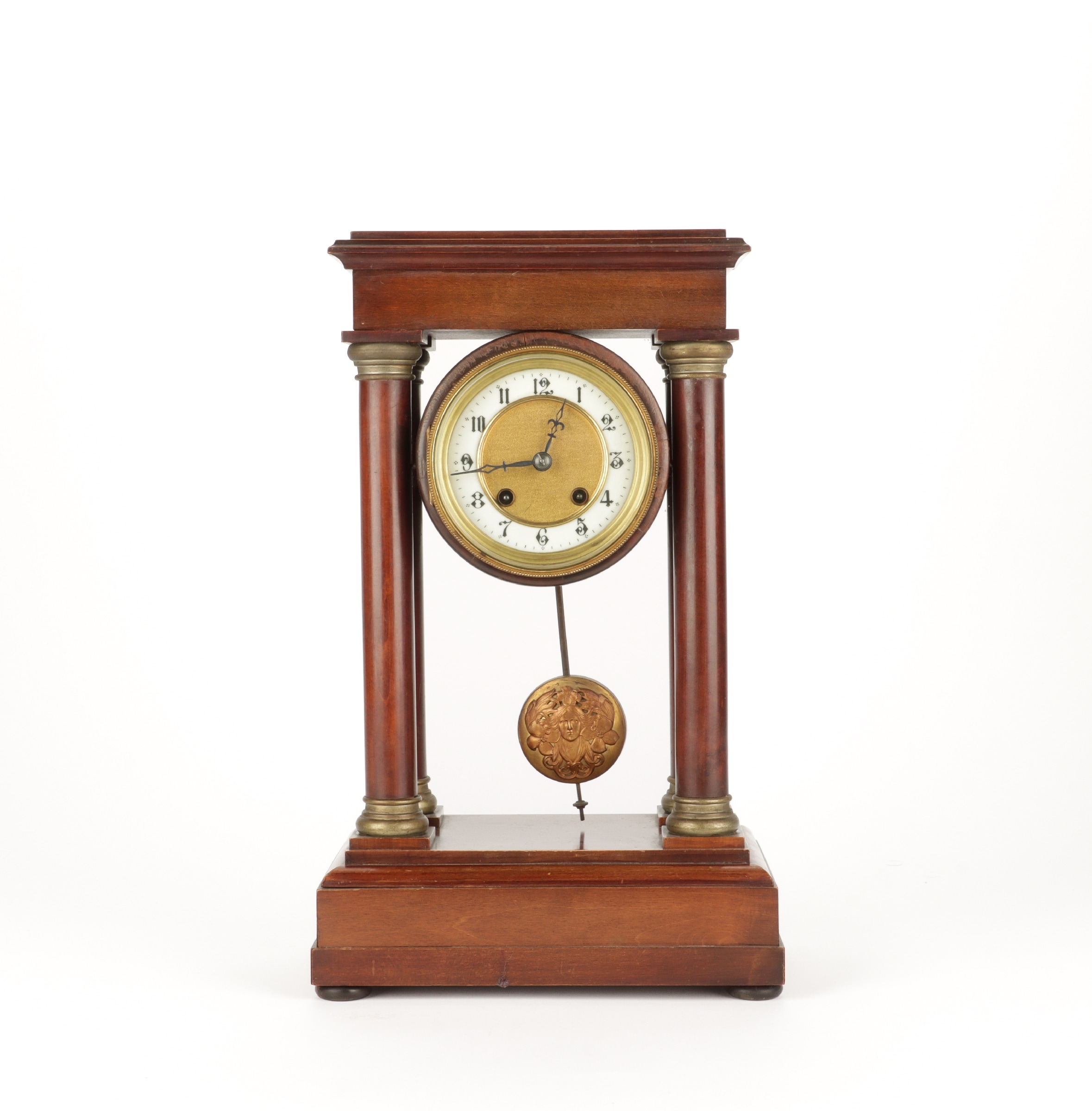 Mahogany mantel clock, early 20th century | Lauritz.com