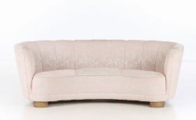 Dansk møbeldesign. Overpolstret 'Banansofa', 1930-40'erne