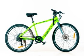 Motum City elcykel med 7 gear - Neon Green