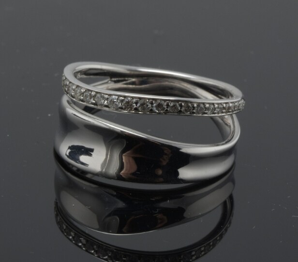 Georg Jensen, Marcia ring med brillanter, ca. 0.17 ct. 