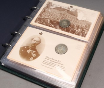 En samling Kongelige Danske Jubilæumsmønter, polar mønter og H.C. Andersen i 3 mapper (3) (31)