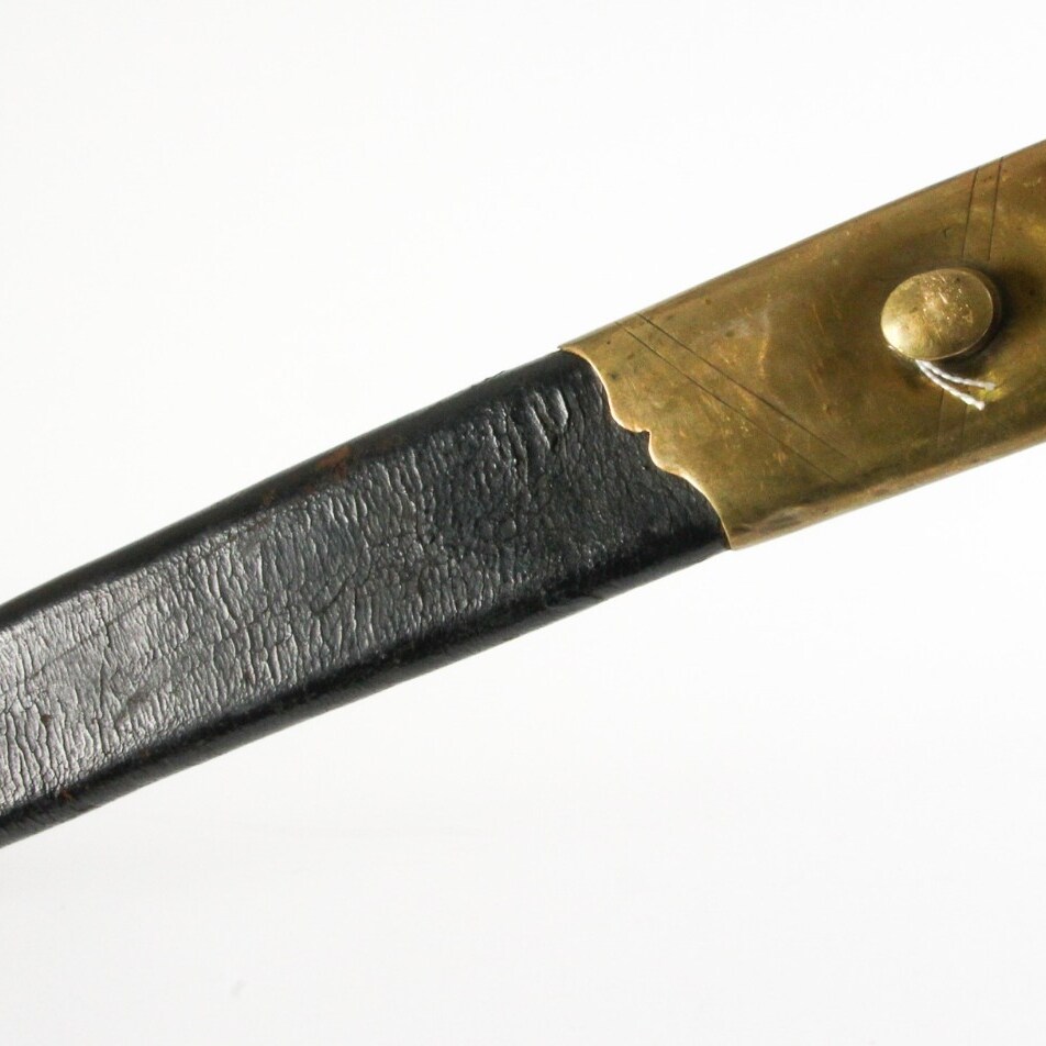 Skede til artillerisabel, M/1802 af sort læder | Lauritz.com
