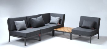 Povl Eskildsen for Skagerak. Udendørs modulsofa samt sofabord, model tradition (5)