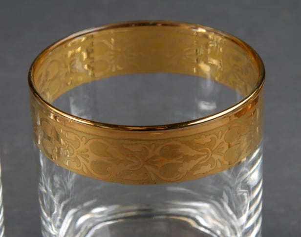 Italienske glas med guldkant (51)