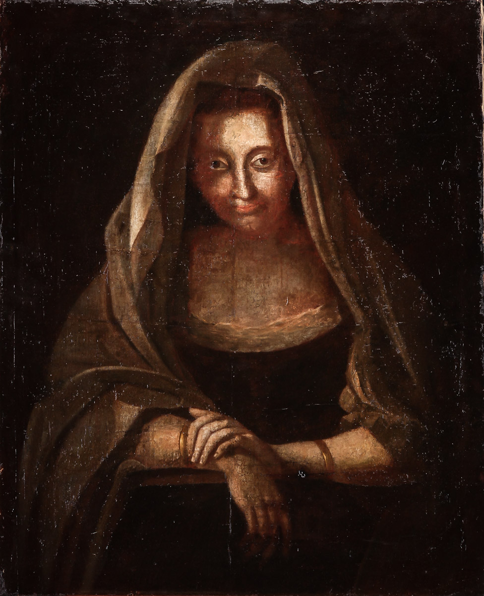 Ubekendt maler 1600-tallet. Portræt af kvinde, | Lauritz.com