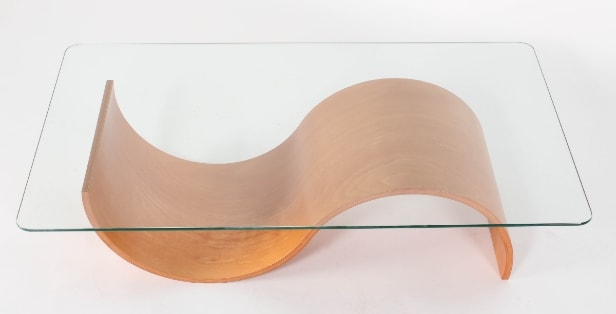Hjellegjerde. Sofabord model 'Wave'