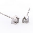 Aagaard. A pair of diamond earrings in 14 kt. white gold, total 0.14 ct. (2)