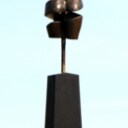 Pierre Martin. Bronzeskulptur, New Turning Torse, 'Female', H. ca. 124 cm