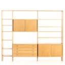 Hans Wegner. Fritstående reolsystem af eg, model Ry-100