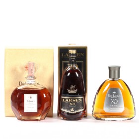 Samling cognac bl.a. Delamain Cognac, Larsen XO m.m. (3)