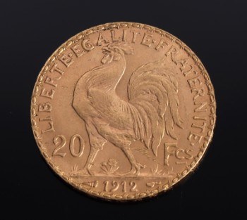 Frankrig. 20 francs GULD 1912