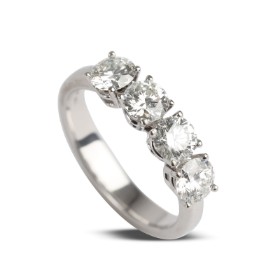 Ruben Svart: Brillantring af 14 kt. hvidguld, ca. 2.02 ct.