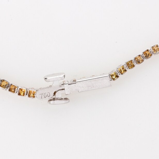 Brillant tennisarmbånd ca 1.61 ct af 18 kt hvidguld