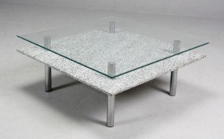 Sofabord glas og granit - Lauritz.com