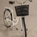 ECO2. Hvid unisex cykel. Model 'Retro'