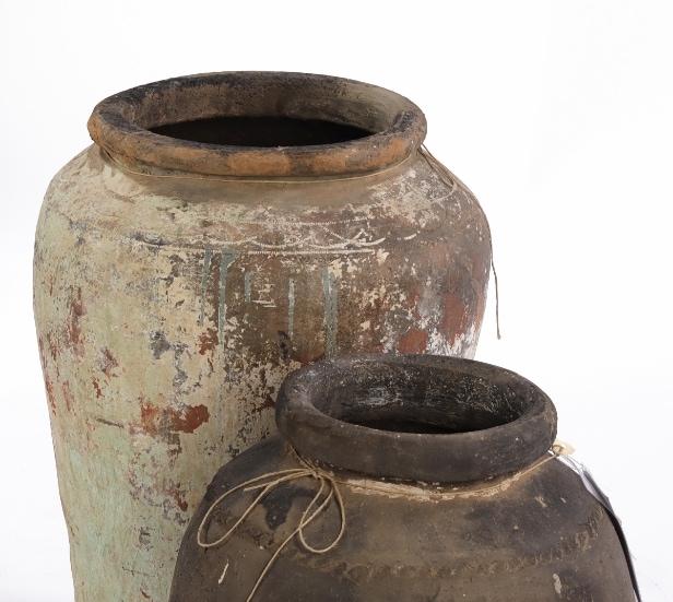 359. Byliving Copenhagen. Two large unique jars (2)