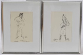 Hans Bendix (1898-1984): Two original drawings, ink on paper (2) (CD)