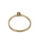 202409598 Plaza. Fine essentials brilliant solitaire ring in 14 kt gold, approx. 0.03 ct, Size 53.5