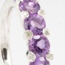 Yellow citrine and violet amethyst ring (2)