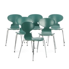 K-3011-001 - Arne Jacobsen. Six 'Ant' chairs, model 3101 (6)