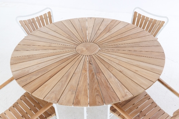 Cinas. Garden table and four chairs - Model Ellen (5)