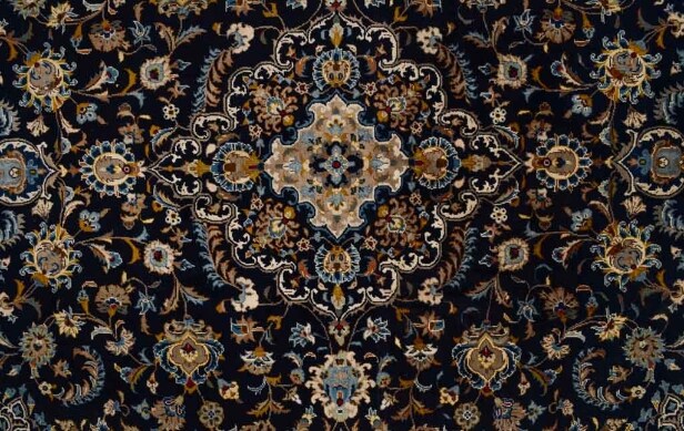 Old Keshan Orientalisk matta Iran, Mått ca 245x366 cm