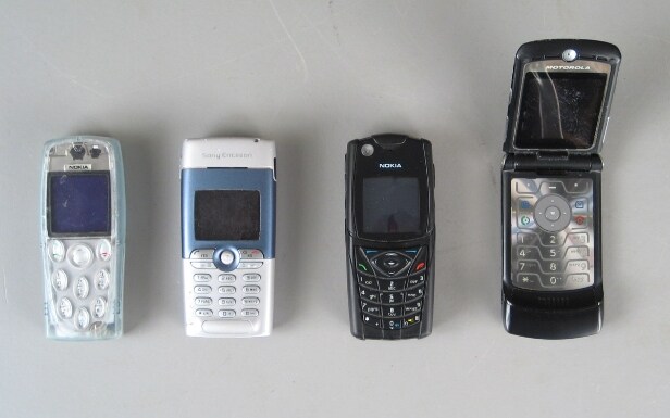 Samling mobiltelefoner (4)