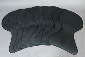 Overtræk til Arne Jacobsens syverstole, model 3107, sort læder (8)