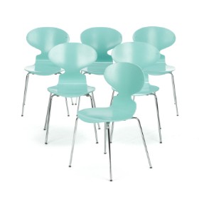 K-3013 - 003 - Arne Jacobsen. Six 'Ant' chairs, model 3101(6)