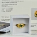 Designerring med en Paraiba-turmalin, ca. 1.40 ct., udført af 18 kt. guld, med et certifikat og smykkepas