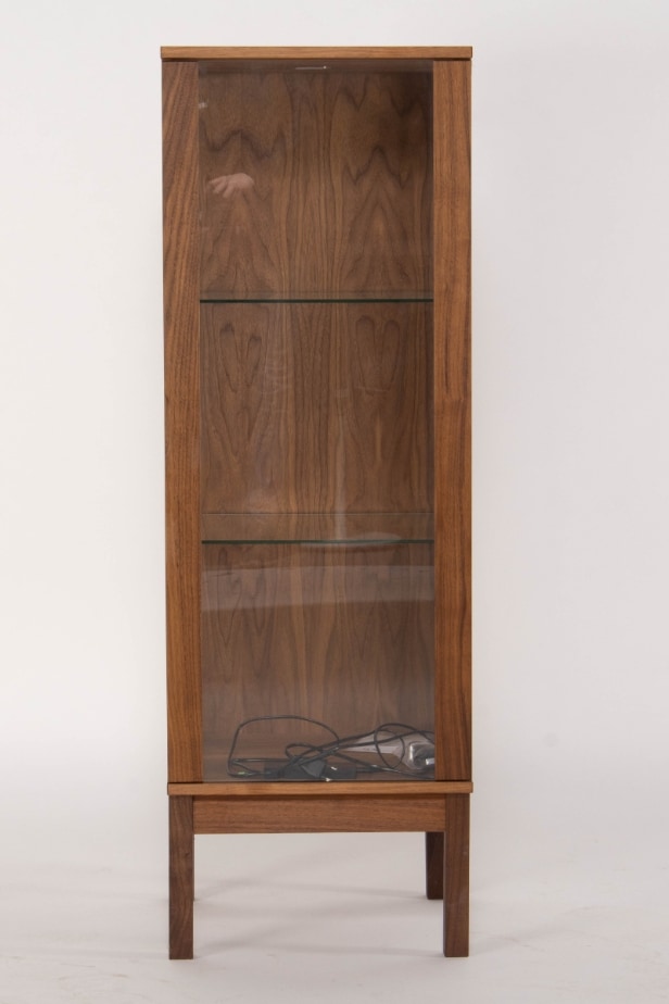 436. Klim Furniture. Display cabinet made of oiled walnut, model V301
