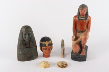 Grand Tour souvenirs 6 stk. Ægyptiske figurer (6)