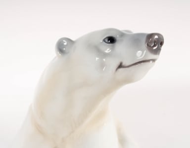 Niels Nielsen for Bing & Grondahl. Giant porcelain polar bear, no