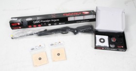 Gamo Delta luftgevær, P-900 Gunset, Kal. 4.5 mm samt skydeskiver (4)